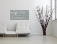 Glas-Magnetboard SIGEL Artverum, 91 x 46 cm, Sichtbeton