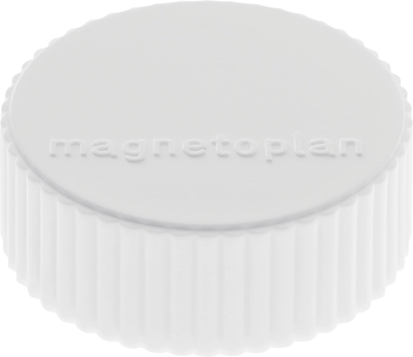Magnet magnetoplan® Discofix Magnum, rund, 34 mm, 10 Stück, weiß