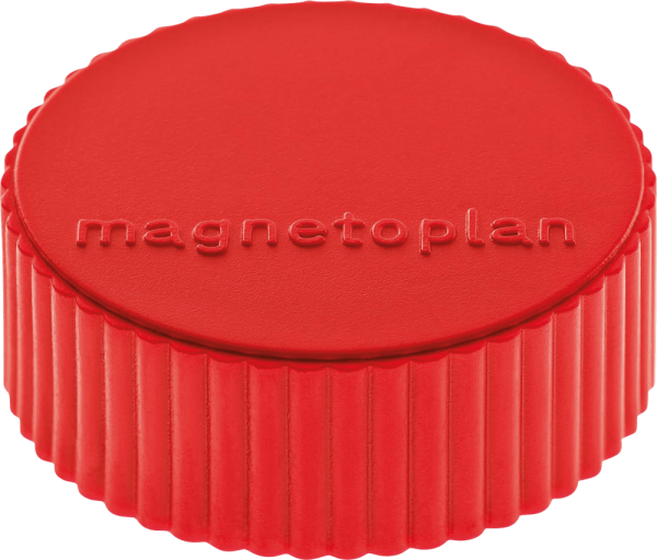 Magnet magnetoplan® Discofix Magnum, rund, 34 mm, 10 Stück, rot