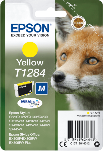Tintenpatrone Epson C13T12844012, 3,5 ml, gelb
