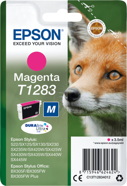Tintenpatrone Epson C13T12834012, 3,5 ml magenta