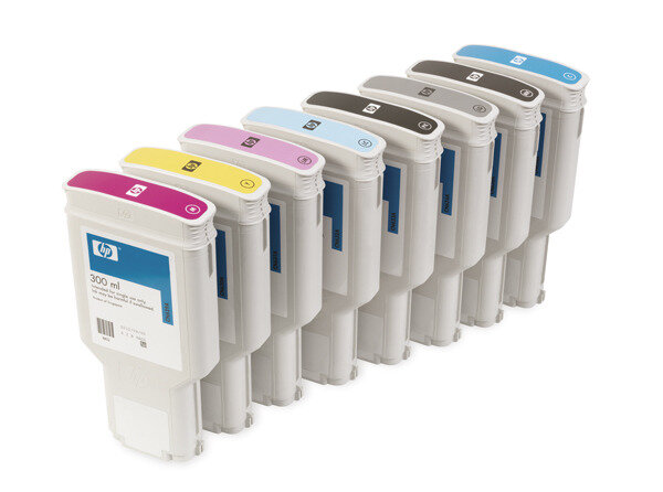 Tintenpatrone HP 772 cyan hell für Designjet T1200, T1200 HD