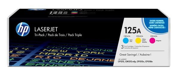 Toner HP 125A farbig für Color LaserJet CP1215, CP1515