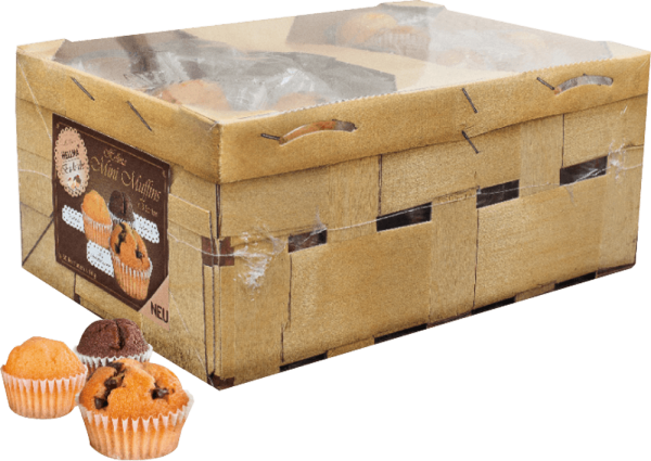 Gebäck Hellma Mini Muffin im Körbchen, 60 x 14 g