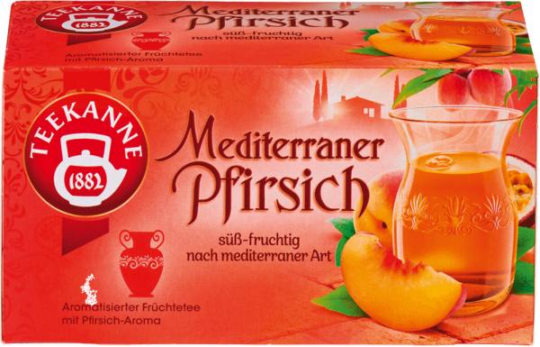 Tee Teekanne Mediterraner Pfirsich, 20 Beutel