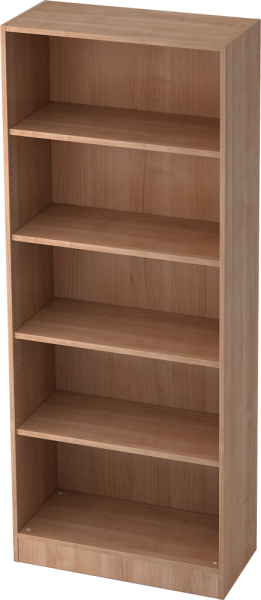 Offenes Regal 6000, 5 OH, Korpus: Nussbaum