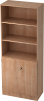 Regal/Türen 6770 SG, 5 OH, Korpus: Nussbaum / Front:...