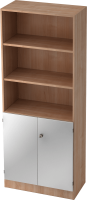 Regal/Türen 6770 SG, 5 OH, Korpus: Nussbaum / Front:...
