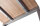 Schreibtisch RS16, 1600 x 800 mm, höheneinstellbar, Nussbaum