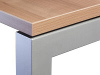 Schreibtisch RS2E, 2000 x 1000 mm, höheneinstellbar, Nussbaum