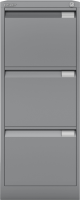 Hängeregistraturschrank BISLEY, einbahnig, 3 Schübe, silber