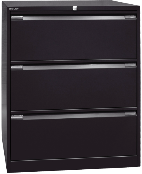 Hängeregistraturschrank BISLEY, zweibahnig, 3 Schübe