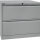 Hängeregistraturschrank BISLEY, zweibahnig, 2 Schübe, silber