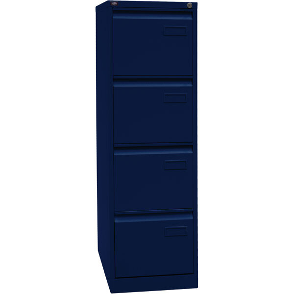Hängeregistraturschrank BISLEY LIGHT, einbahnig, 4 Schübe, oxfordblau