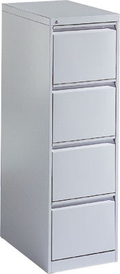 Hängeregistraturschrank CP Acurado C1000, 1-bahnig, 4 Schübe, lichtgrau RAL 7035