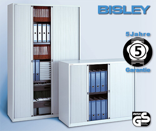 Rollladenschrank BISLEY EuroTambour™, 5 Ordnerhöhen, 1979 x 800 x 430 mm