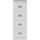 Hängeregistraturschrank BISLEY ECO, einbahnig, 4 Schübe, 1.296 x 467 x 620 mm, lichtgrau