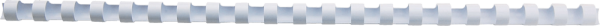 Plastikbinderücken GBC® DIN A4, 12 mm, weiß, 100 Stück