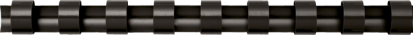 Plastikbinderücken Fellowes® COMB, 10 mm, schwarz, 100 Stück