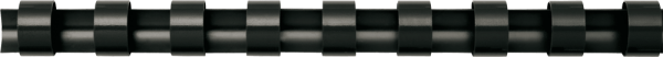 Plastikbinderücken Fellowes® COMB, 12 mm, schwarz, 100 Stück