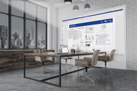 Projektionstafel magnetoplan® Infinity Wall X Projection