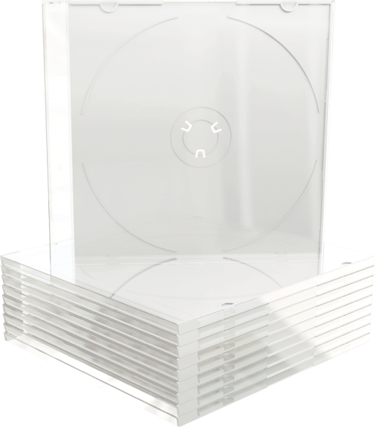 CD-Hülle MediaRange Slimcase BOX32-T, transparent, 10 Stück