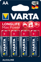 Batterien VARTA LONGLIFE MAX POWER, AA / Mignon, 1,5 V, 4...