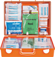 Erste-Hilfe-Koffer SÖHNGEN® SPEZIAL MT-CD 0360108, Füllung nach DIN 13157, Metallverarbeitung, orange