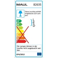LED-Lupenleuchte MAUL viso, 1,75-fach, Metall/Glas/Kunststoff, mit Standfuß, schwarz