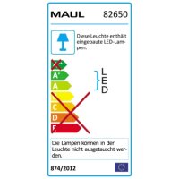 LED-Lupenleuchte MAUL vitrum, 1,75-fach, Kunststoff/Metall, mit Klemmfuß, weiß