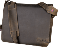 Notebooktasche Pride & Soul BEN, Echtleder, braun