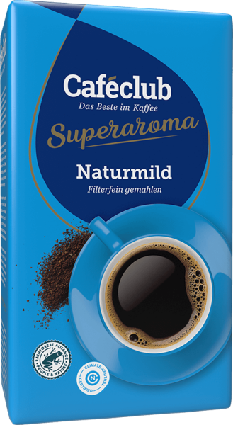 Kaffee Cafeclub Naturmild, gemahlen, 500 g