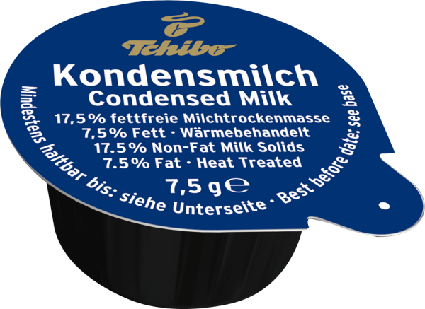 Kondensmilch Tchibo 7,5 %, Portionsdose, 7,5 g, 240 Stück