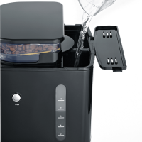 Kaffeemaschine SEVERIN KA 4810 mit Mahlwerk, 10 Tassen, edelstahl/schwarz