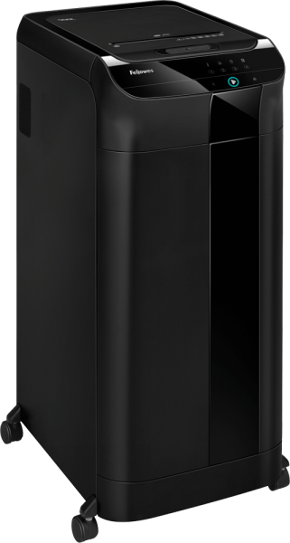 Aktenvernichter Fellowes® AutoMax 350C, Partikel 4 x 38 mm, SSt. P-4, schwarz