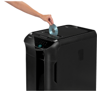 Aktenvernichter Fellowes® AutoMax 350C, Partikel 4 x 38 mm, SSt. P-4, schwarz
