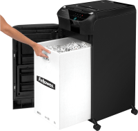Aktenvernichter Fellowes® AutoMax 550C, Partikel 4 x 38 mm, SSt. P-4, schwarz