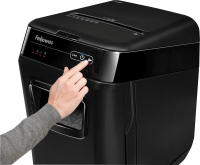 Aktenvernichter Fellowes® AutoMax 200C, Partikel 4 x 38 mm, SSt. P-4, schwarz