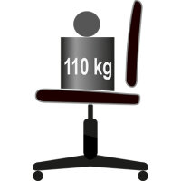 Bürodrehstuhl TOPSTAR Lightstar 10 LS100TG20 schwarz