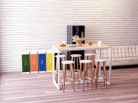 Stehtisch easyDesk® TD114.13, anthrazit