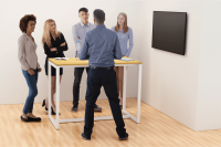 Stehtisch easyDesk® TD150.13, anthrazit