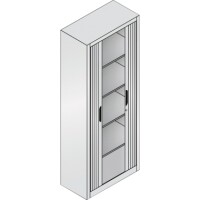 Rollladenschrank CP Omnispace, 5 OH, 800 x 1.980 x 420 mm, schwarzgrau