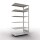 Anbauregal SCHULTE MULTIplus150 36046, 2.000 x 1.000 x 600 mm, 6 Böden, lichtgrau