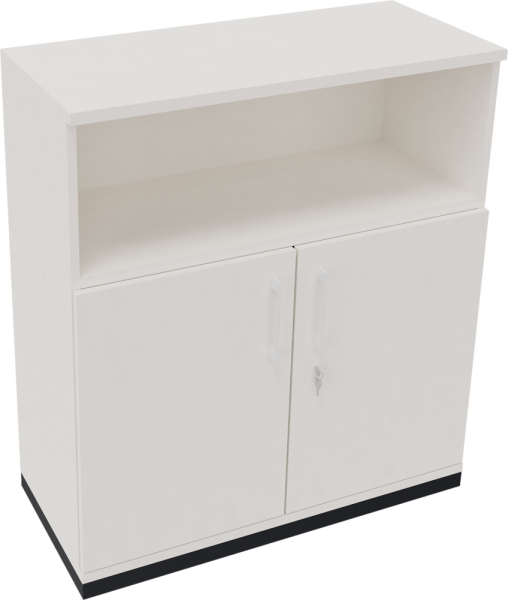 Regalschrank endless, 1.000 x 1.133 x 442 mm, anthrazit/diamantweiß