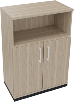 Regalschrank endless, 800 x 1.133 x 442 mm, anthrazit/eiche