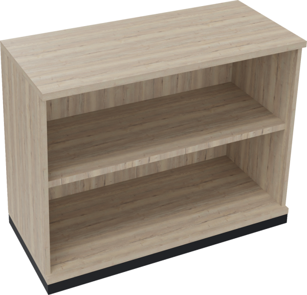 Regal endless, 2 Ordnerhöhen, 1.000 x 781 x 442 mm, anthrazit/eiche