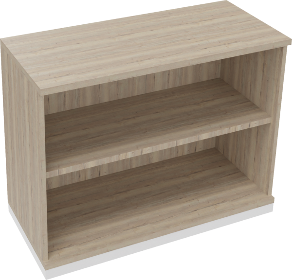 Regal endless, 2 Ordnerhöhen, 1.000 x 781 x 442 mm, weiß/eiche