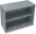 Regal endless, 2 Ordnerhöhen, 1.000 x 781 x 442 mm, weiß/beton