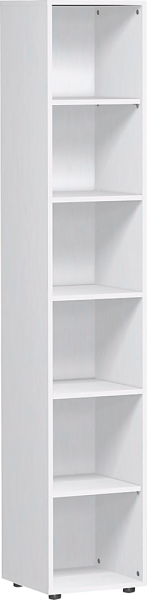 Regal Geramöbel Flex, 6 Ordnerhöhen, 400 x 2.160 x 400 mm, weiß