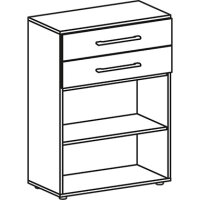 Regal Geramöbel Flex, 3 Ordnerhöhen, 800 x 1.104 x 420 mm, ahorn